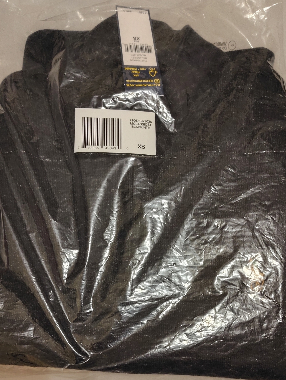 New Vintage Polo Ralph Lauren Quarter Zip Sweater